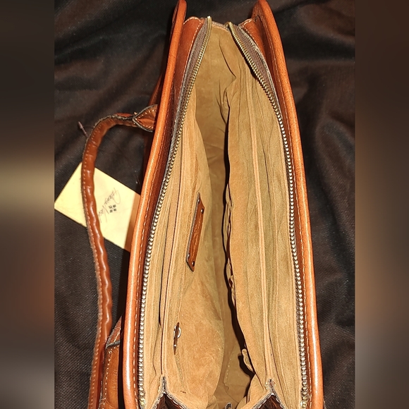 NWT  Patricia Nash Paris Large Satchel - *RARE* Tooled Rose -Color Florence - Picture 7 of 14